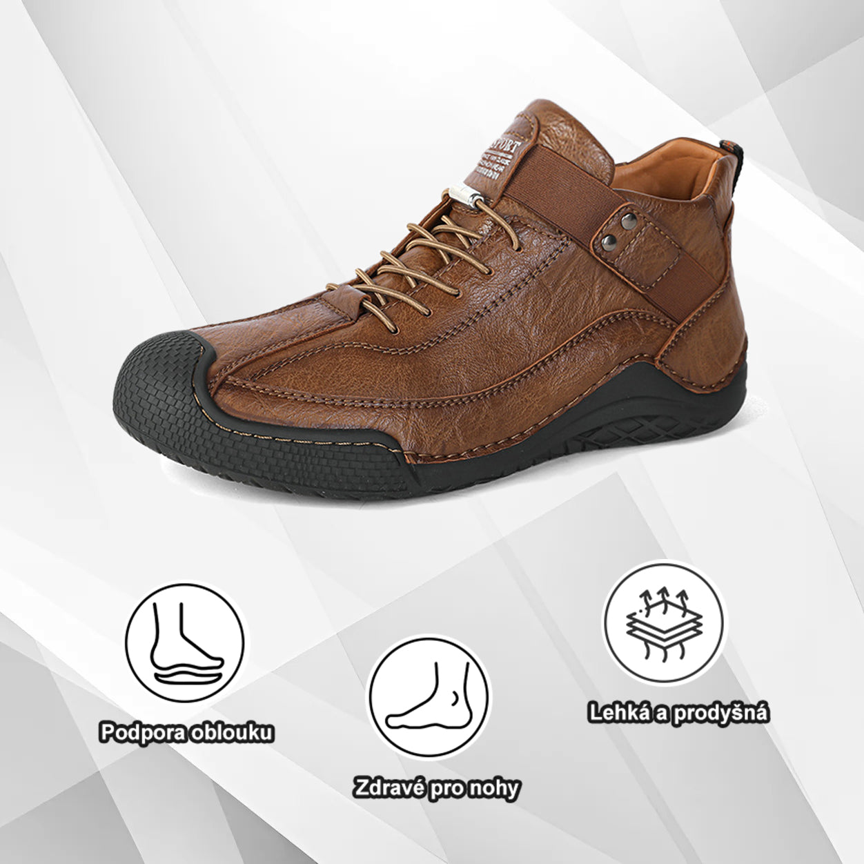 (🔥Dnes sleva 50 % – vezměte si to!) Prémiová stylová ortopedická obuv 👞 – Ergonomický design pro úlevu od bolesti
