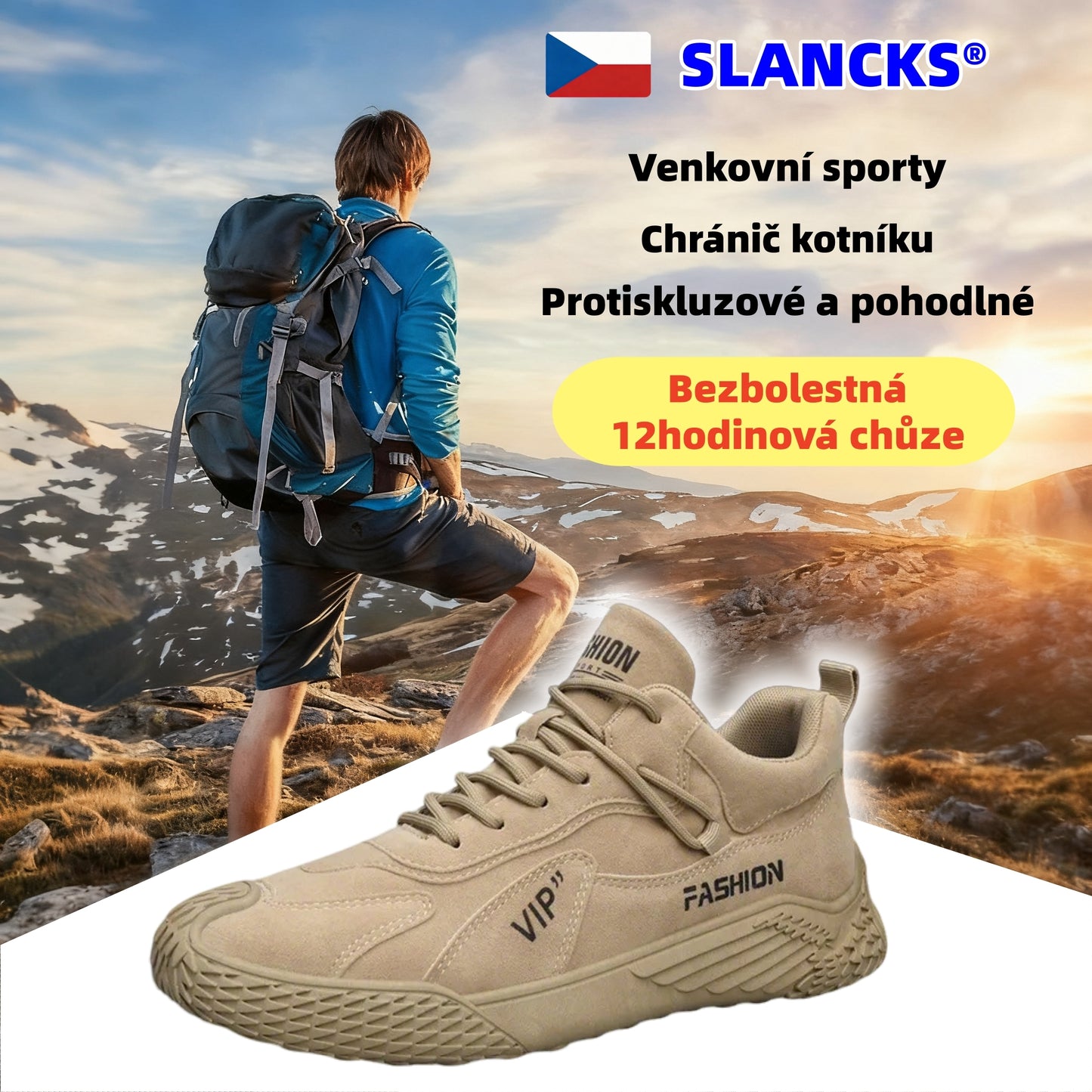 ⏰Časově omezená nabídka |SLANCKS®| Turistická obuv nejnovější generace s podporou klenby a korekcí chůze