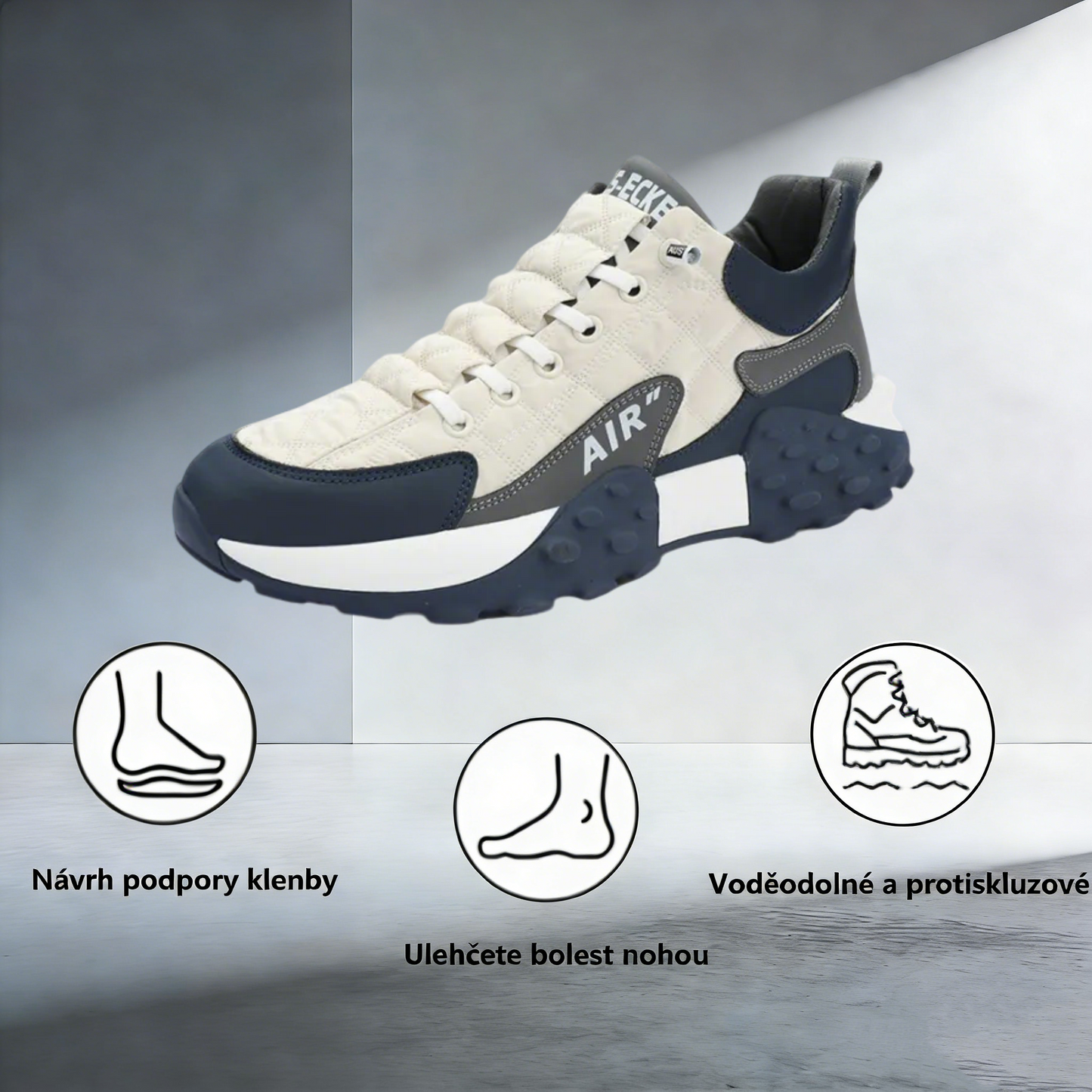 Ortopedická obuv Slancks® | Ergonomicky tvarovaná, měkká a pohodlná, zmírňuje únavu nohou po dlouhém dni.