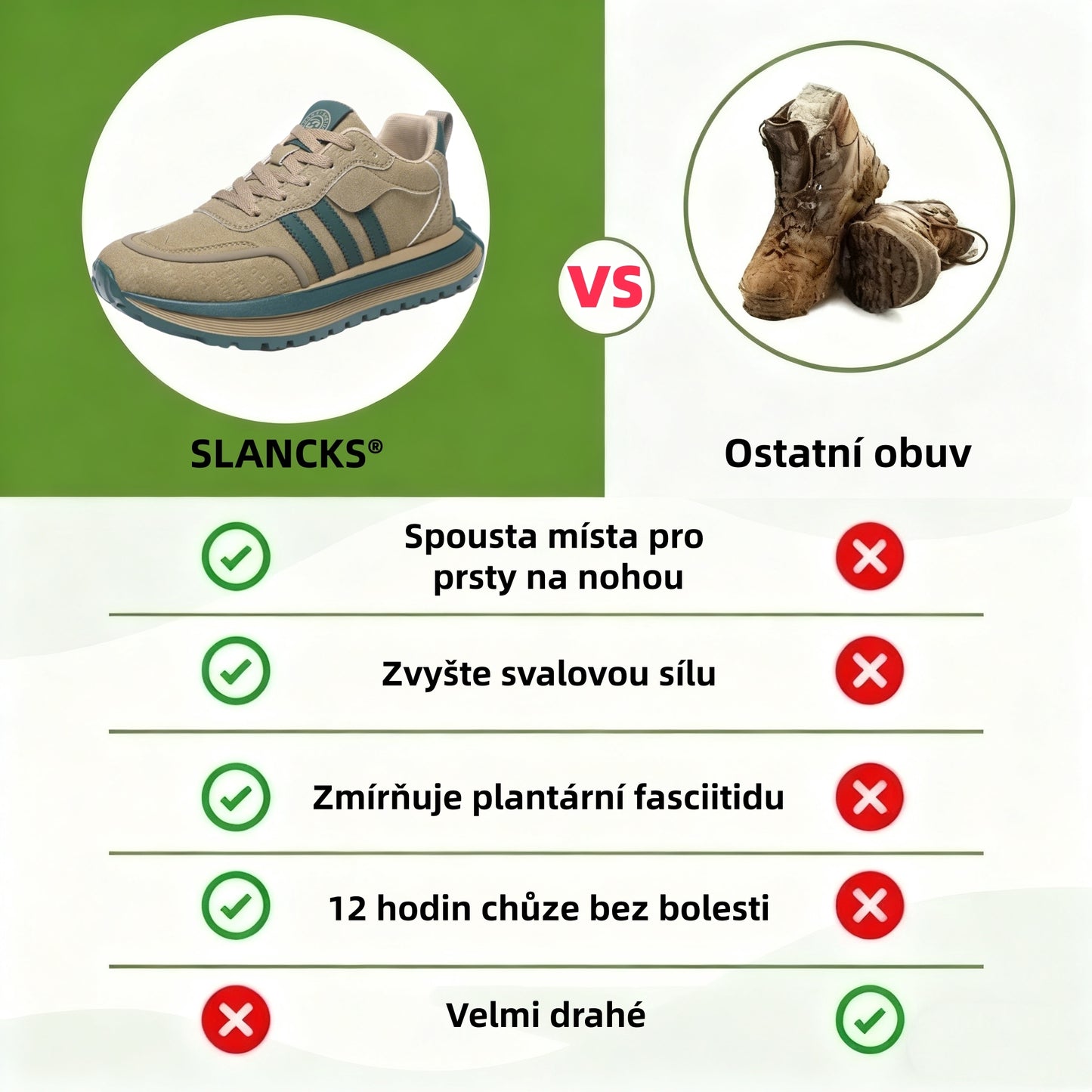 ⏰50% sleva dnes - nenechte si ji ujít | Ergonomická ortopedická obuv Slancks® - vysoce kvalitní kůže + ruční šití