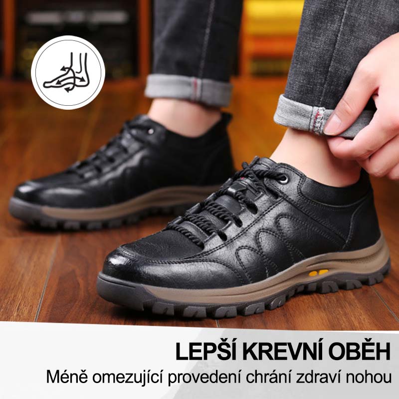 🔥Dnes sleva 50 % – vezměte si to!｜ Prémiová stylová ortopedická obuv 👞 – Ergonomický design pro úlevu od bolesti
