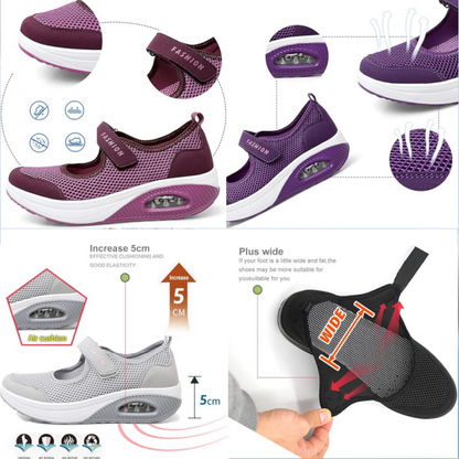 🔥Dnes za poloviční cenu | Dámská prodyšná ortopedická obuv, vysoce tlumící nárazy - s 168 patenty na obuv👞 Usnadňuje chůzi